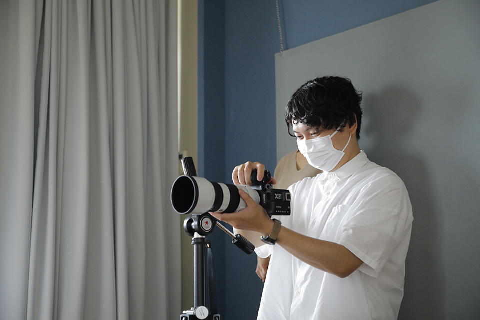 広島のフォトスタジオ「記念写真館SUNNY」 撮影の様子